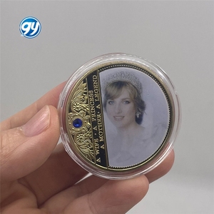 Custom Made UK Lady <strong>Diana</strong> Princess Metal Stamping Coin Gold Plated Commemorative Coin - Product Image 5