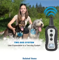 Wiederaufladbares Hundetrainingshalsband IPX5 Wasserdicht mit Piepton, Vibration und sicherer Schockkorrektur für das Training von Hunden bei unerwünschtem Bellverhalten