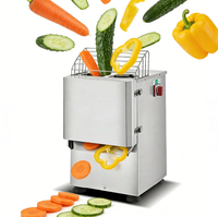 YYHB-QP20 1100W Hoge-Snelheid Commerciële Snijmachine voor Keuken Fabriek - Instelbaar voor Snijden en Shredden 20kg/u Capaciteit 35KG 1 Jaar Garantie