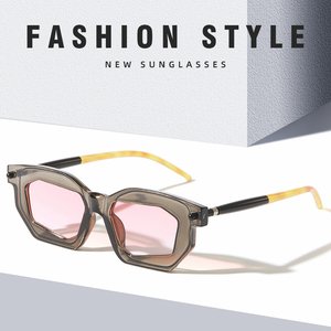 Gafas <span class=keywords><strong>de</strong></span> sol retro <span class=keywords><strong>modernas</strong></span> unisex nueva tendencia <span class=keywords><strong>de</strong></span> moda con <span class=keywords><strong>lentes</strong></span> transparentes estilo <span class=keywords><strong>de</strong></span> logotipo personalizado en marco negro y azul <span class=keywords><strong>para</strong></span> hombres y mujeres - Product Image 2