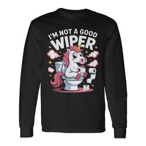 Camiseta de manga larga con diseño de I'm Not A Good Wiper, humor para adultos - Product Image 1