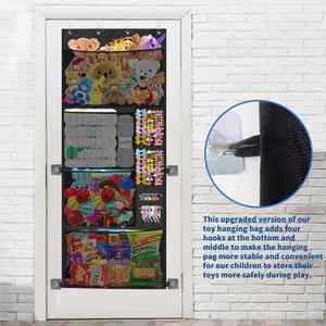 Door Stuffed Animal <b>Storage</b>, Over Door <b>Storage</b> <b>Solution</b>, Plush Toy Polyester Fine Mesh Multifunctional Organizer - Product Image 4