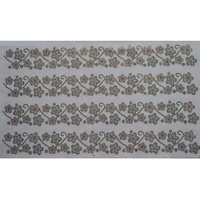 Transferts de strass thermocollants de luxe blancs avec motifs en diamant et cristal pour foulards Bawal, Tudung, Hijab et châles