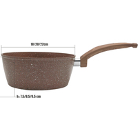 Ustensiles de cuisine en granit antiadhésif Marmites à soupe antiadhésive avec couvercle Sets de casseroles pour la cuisson de la soupe