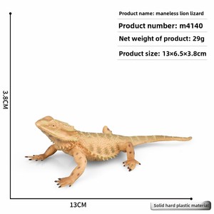 Modelo de Lagarto Realista para Niños, Aprendizaje Cognitivo, Simulación de Anfibios, Camaleón, Dragón de Komodo, Lagarto Rebordeado, Figura de Animal de PVC - Product Image 4