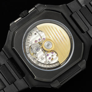 Reloj Mecánico Automático para Hombre 2025, Caja Octogonal de Fibra de Carbono, Esfera Azul con Rayas, Visualización de Fecha, Diseño Casual de Lujo - Product Image 6