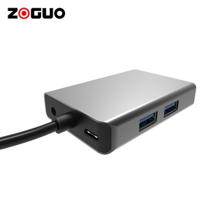 Nhà Máy Bán Hàng Trực Tiếp USB 3.0 Tương Thích 30Hz Multiport Hub Cho Máy Tính Xách Tay Máy Tính Bảng Âm Thanh Chuyển Đổi 4K <span class=keywords><strong>HDMI</strong></span> Đa Chức Năng Loại C Hub - Product Image 3