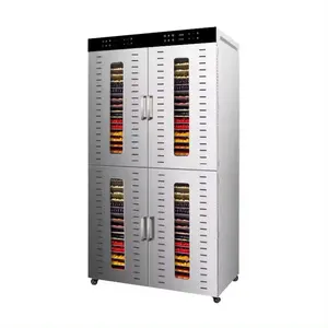 Big Capacity 80 Trays 4 Independent Cabinets Vegetable Dehydrator Touch Screen Panel for Industrial Use Food and Fruit Dried