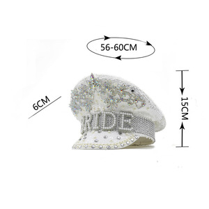Chapeau à paillettes pour la mariée, Burning Man, festival de musique, chapeaux de <span class=keywords><strong>capitaine</strong></span>, casquettes steampunk avec lunettes pour adultes unisexes, Ecoparty - Product Image 4