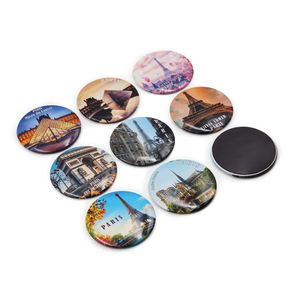 Autocollant de réfrigérateur multicolore, impression personnalisée, 2x3 pouces, souvenirs de voyage en métal, aimant de réfrigérateur 3D en métal - Product Image 1