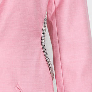 2022 Blazer Fashion Solid Color Sexy Halter <strong>Women</strong> Long Sleeve Fashion Blazer 2022 Short <strong>Set</strong> Ladies <strong>Women</strong> - Product Image 6