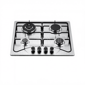 Table de cuisson à gaz encastrable simple en acier inoxydable, économique en énergie, compatible GPL/GN, <span class=keywords><strong>pour</strong></span> usage domestique - Product Image 1