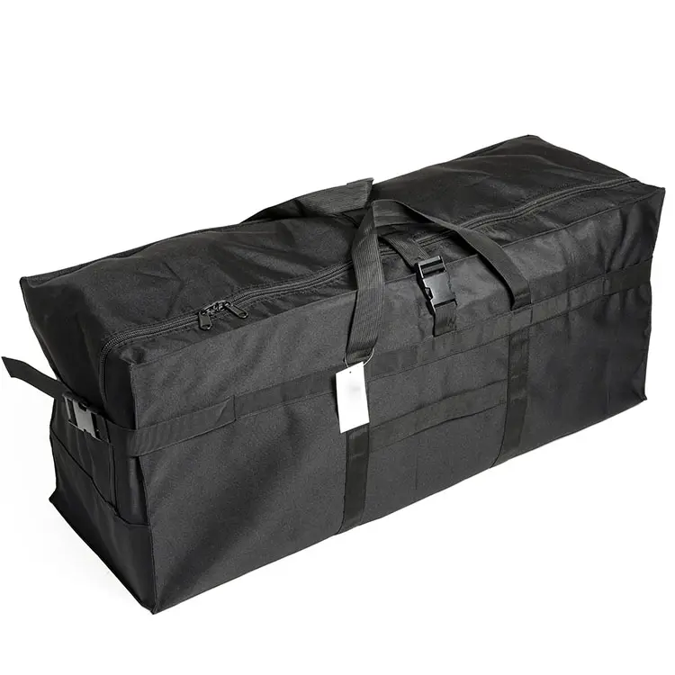 High quality big black storage luggage bags custom waterproof large outdoor duffel capacity bag for family vacation