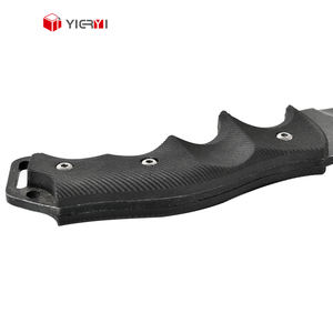 Coltello da Sopravvivenza Tattico con Manico in Plastica Nera di Grandi Dimensioni, Coltello Bowie per Caccia e Attività all'Aperto - Product Image 4