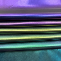 Tissu en taffetas extensible en microfibre 100 % polyester recyclé avec doublure en poly et support tricoté en PU, résistant à l'abrasion et anti-moisissure pour vêtements