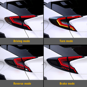 Feux Arrière à LED Feu arrière L'assemblée Frapper Pour Toyota CHR C-HR Fume Noir - Product Image 5