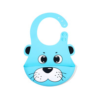 Bavoirs imperméables en Silicone pour bébés, qualité alimentaire, personnalisé, avec attrape-nourriture, alimentation souple