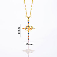 Collier à double lettre D tendance pour femmes, pendentif en cuivre et zircone, collier ras du cou en acier titane de qualité supérieure