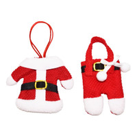 Fourchette de Noël personnalisée couteau porte-couverts sac accessoires cuisine fête Table dîner décoration vaisselle couverture