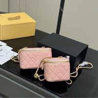 Nouveau Sac à Bandoulière Style Boîte pour Femme, Sac à Main en Cuir Exquis avec Chaîne, Tendance Quotidienne, En Stock Prêt à l'emploi