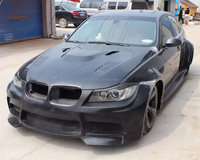 Bumper belakang mobil untuk BMW, 3 Seri/M3 E90 330i 335i Vorste Kit bodi lebar, fender Bumper depan rok samping