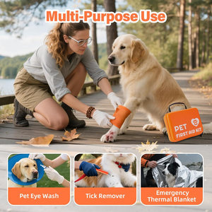 Kit de Rescate para Perros y Gatos, Kit de Protección para Mascotas, Kit de Primeros Auxilios para Heridas, Suministros para Mascotas Portátiles e Impermeables - Product Image 6
