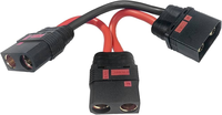 Connecteur anti-étincelles KOSTA QS8-S, fiche banane 4 mm, câble de charge en caoutchouc 10AWG, adaptateur 120-180A, 300 mm, DIY RC électronique