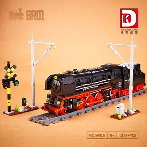 Bloques de construcción de tren de vapor creativo Deke, modelo 80016, escala <span class=keywords><strong>1</strong></span>:8, DIY educativo juguete de plástico, regalo de transporte perfecto - Product Image 2