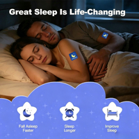 Patchs de sommeil à l'huile essentielle de lavande, autocollants naturels pour une bonne nuit de sommeil, aide contre l'insomnie, patchs pour un sommeil profond pour adultes