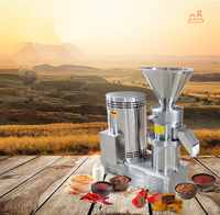 Petite machine à sauce à broyeur colloïdal en acier inoxydable, broyeur multifonctionnel pour piments, sésame, beurre de cacahuète et pâte d'os, capacité 10-35 kg