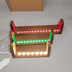 LC675 - Tablero de Notas LED Acrílico Personalizable con Logotipo, Borrable, con Luz Nocturna de Madera, para Regalo Promocional del Día de San Valentín - Product Image 4