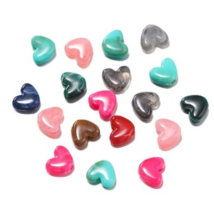 Acrylic Heart <b>Beads</b> 10mm Loose <b>Beads</b> For Jewelry Making DIY Craft Supplies - Product Image 5