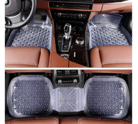 5 teile/satz Transparente Auto Fußmatten Auto Rutsch feste Fuß matte Mit PVC Pad Auto Matte Großhandel Universal