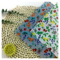 Tissu Popeline Léger 100% Coton Tissé à Imprimé Numérique Motif Fleurs de Cerisier Mignonnes pour Robes et Chemises Femme - Vente en Gros
