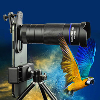 Objectif Téléobjectif Professionnel 4-16X50 pour Smartphone, Zoom HD, Mise au Point Manuelle, Clip Universel, Observation des Oiseaux, Photographie de Voyage, 600mm
