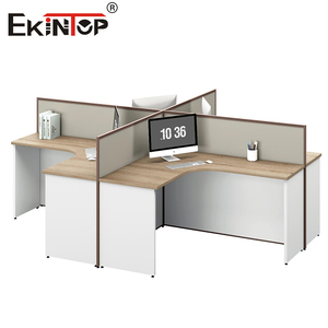 Escritorio de estación de trabajo de oficina moderno Ekintop, capacidad para 1-8 personas, Partición de cubículo de personal Modular, escritorio de estación de trabajo de oficina de fábrica de China - Product Image 4