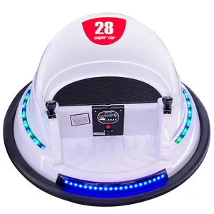 Kidzone - Carro elétrico para crianças, carrinho de passeio elétrico com bateria giratória de 360 graus, brinquedo para bebês, carrinho de passeio elétrico para crianças