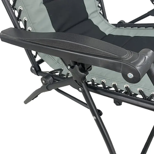 Modern Outdoor <b>Zero</b> <b>Gravity</b> Padded Reclining Beach <b>Chair</b> Folding Lounge - Product Image 3