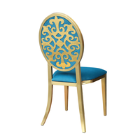 Chaises de mariage de bonne qualité en acier inoxydable, chaises de restaurant, chaises d'événement pour hôtel, chaises Louis pour mariages, fêtes, églises