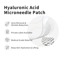 Patchs Oculaires Microneedle Dissolvants Anti-Rides à l'Acide Hyaluronique pour les Poches sous les Yeux et les Cernes, Marque Privée OEM