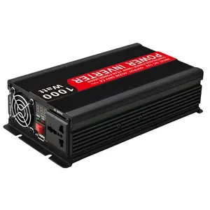 Fabriek Directe Verkoop Omvormer 1kw Gemodificeerde Sinus Omkeren Dc Ac Converter Voor Computer Boot Tv Caravan Vrachtwagens