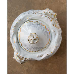 Azucarera de Cerámica Inglesa Gabriella P. con Decoración Gris para Restaurantes - Product Image 5