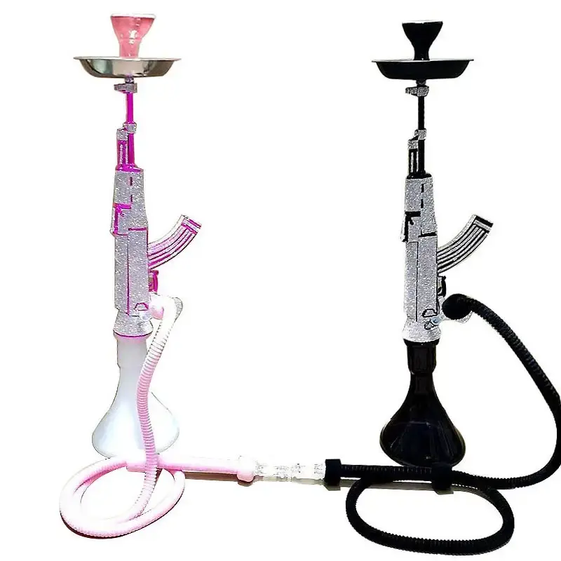 Hot Selling Stock AK47 portable shisha hookah large size german hookah shisha