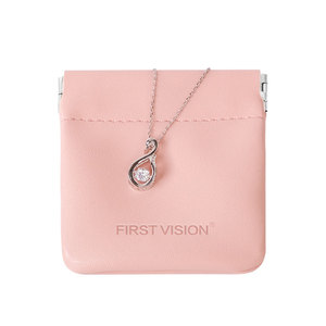 DEQI Custom Small Fake Real Pu Leather Luxury Jewelry <b>Pouch</b> Bags for Ring Earring Necklace Pendant Keychains Jewellery Set - Product Image 3