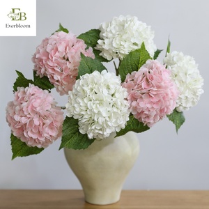 Fiori Artificiali di Alta Qualità in Lattice, Ortensie Realistiche al Tatto per Decorazioni di Feste, Hotel e Matrimoni, Blu, Bianco, <span class=keywords><strong>Rosa</strong></span> - Product Image 2