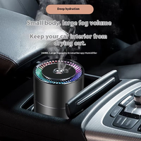 Nébuliseur portatif rechargeable d'humidificateur de voiture sans fil avec la lumière changeante de nuit de sept couleurs pour le bureau à la maison
