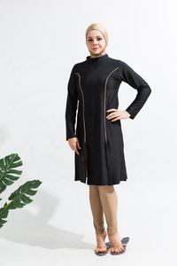 Burkini de haute qualité pour femmes musulmanes, protection <span class=keywords><strong>UV</strong></span>, non toxique, couleur contrastée, tendance - Product Image 6