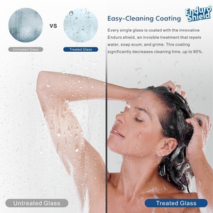 Cabine <span class=keywords><strong>de</strong></span> <span class=keywords><strong>douche</strong></span> <span class=keywords><strong>coulissante</strong></span> avec cadre en alliage d'aluminium finition brossée <span class=keywords><strong>style</strong></span> ouvert pour hôtels et villas - Product Image 3