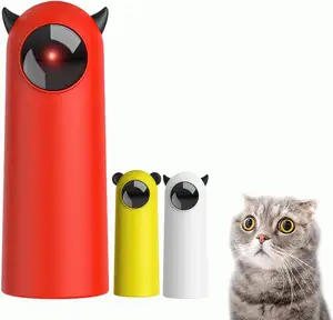 Mainan kucing otomatis interaktif cerdas menggoda hewan peliharaan LED Laser dalam ruangan mainan kucing aksesoris genggam elektronik mainan hewan peliharaan