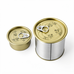 Couverture EOE en fer pour boîte de conserve d'aliments pour animaux de compagnie, compatible avec les aliments en contact alimentaire, à ouverture facile - Product Image 3